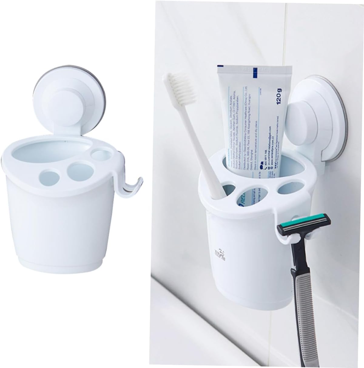 PRETYZOOM Toothbrush Holder Wall Mounted