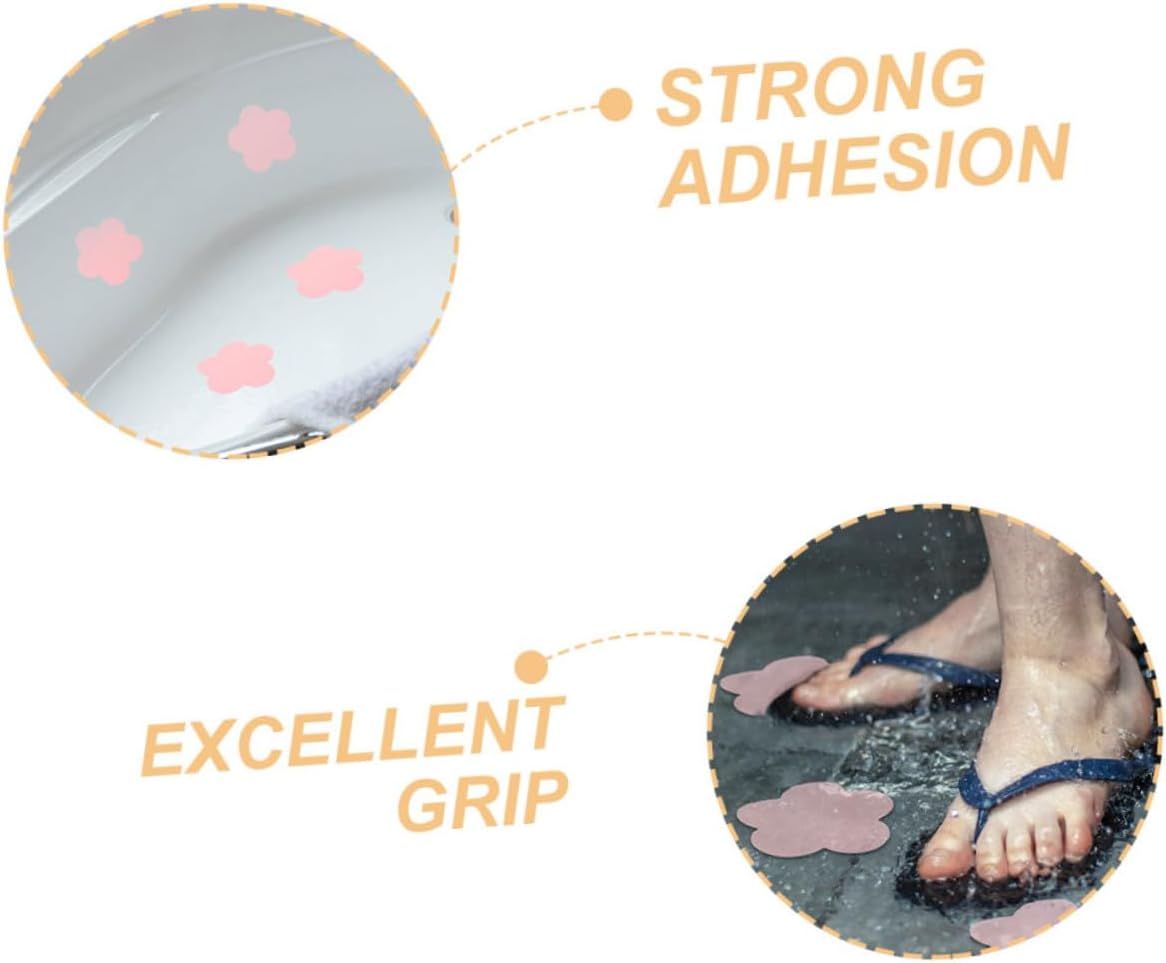 HOMSFOU 20pcs Anti-Slip Shower Stickers