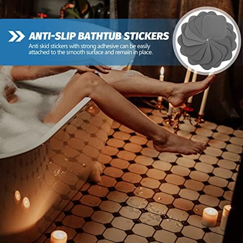 Tofficu Non-Slip Bath Stickers 20 Sheets PEVA Floor Adhesive