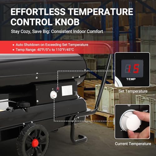 Takywep 125000 Btu Kerosene Heater with Thermostat