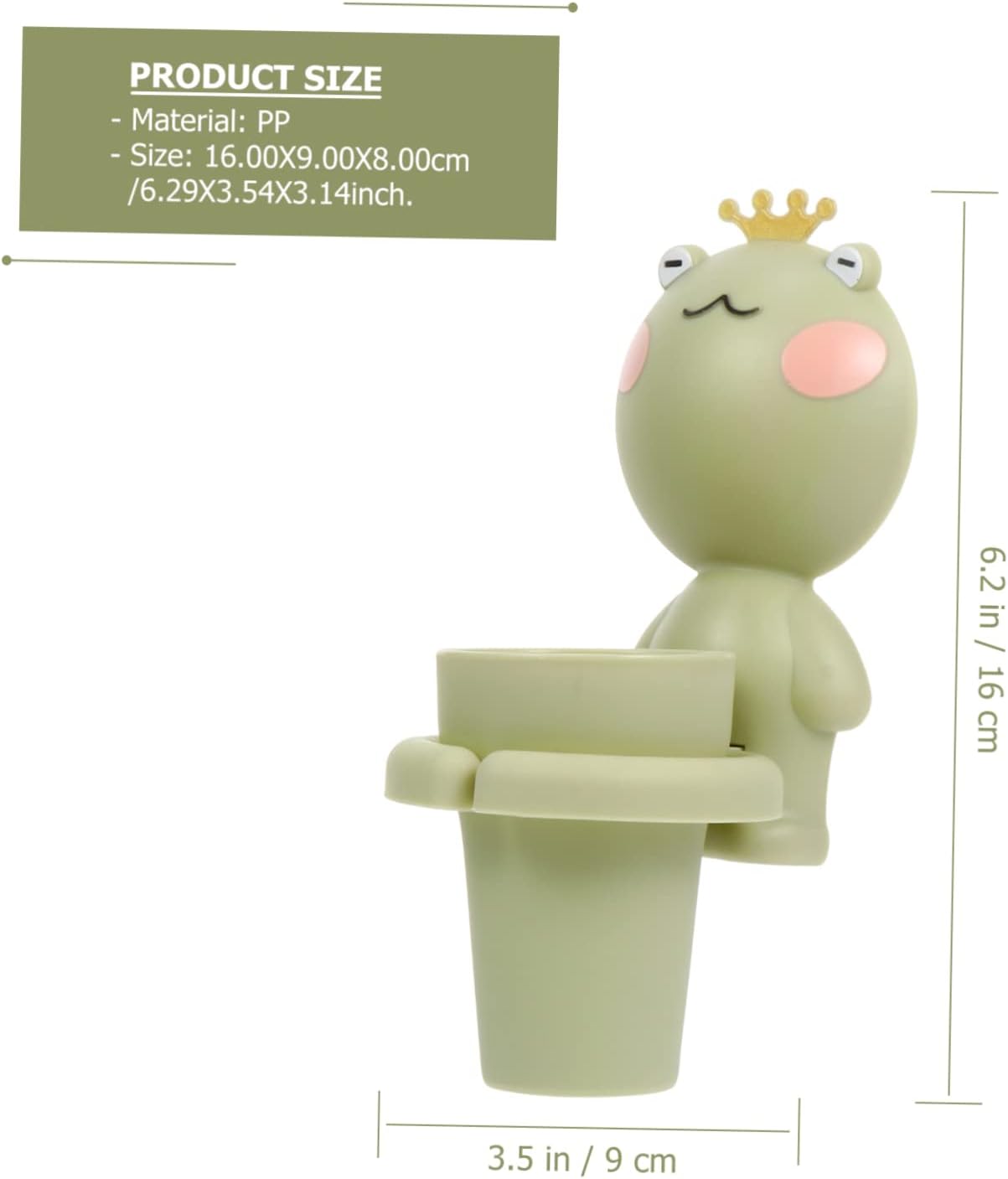 PRETYZOOM Reversible Wall-Mounted Toothbrush Holder