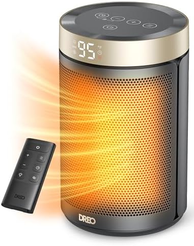 Dreo Space Heater - 1500W PTC Ceramic with Thermostat and Remote