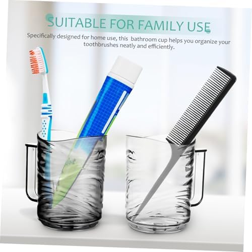 NOLITOY Ergonomic Toothbrush Cup Set Reusable Travel Tumbler