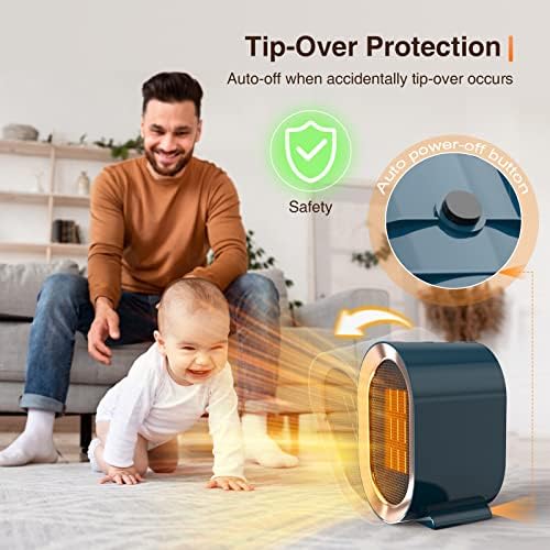 Tiptop Home PTC Ceramic Space Heater with 2 Modes