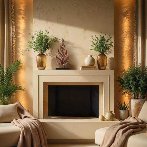 Decozen Wooden Leaf Sculpture - Coffee Table Decor