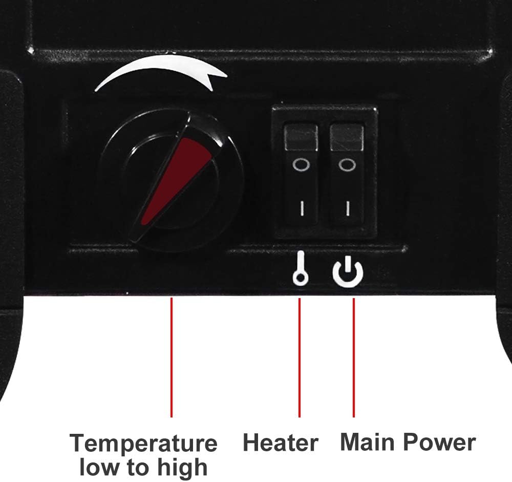 Winado Electric Fireplace 18 with Realistic Flame and CSA Certification