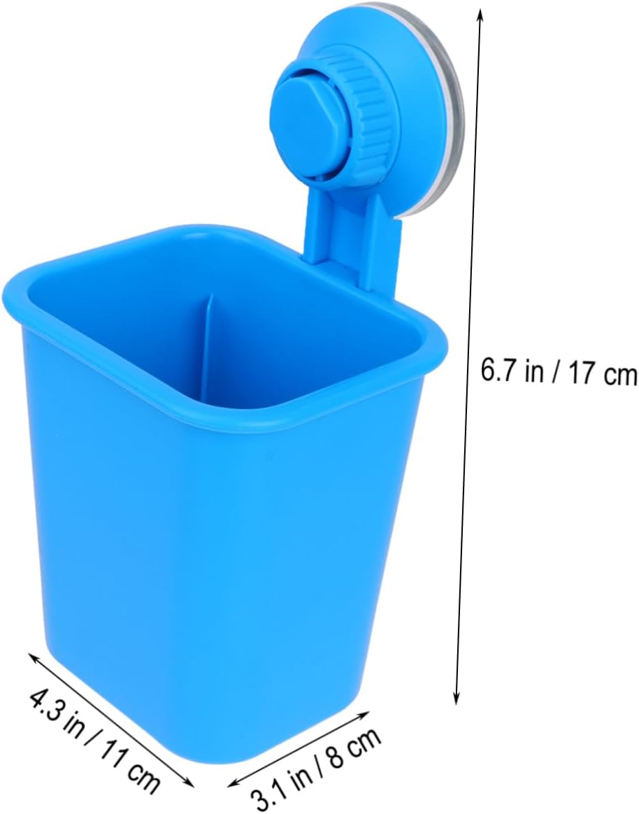 ULTECHNOVO 1Pc Suction Toothbrush Holder Wall Mounted Organizer