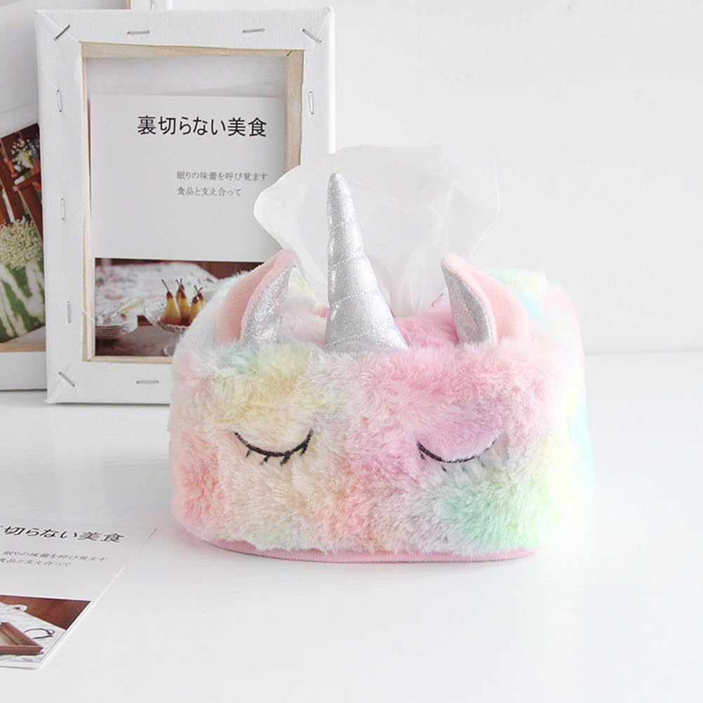 Zerodeko Unicorn Plush Tissue Box Holder