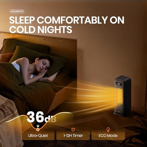 MORENTO Smart Electric Space Heater with Wi-Fi and Voice Control