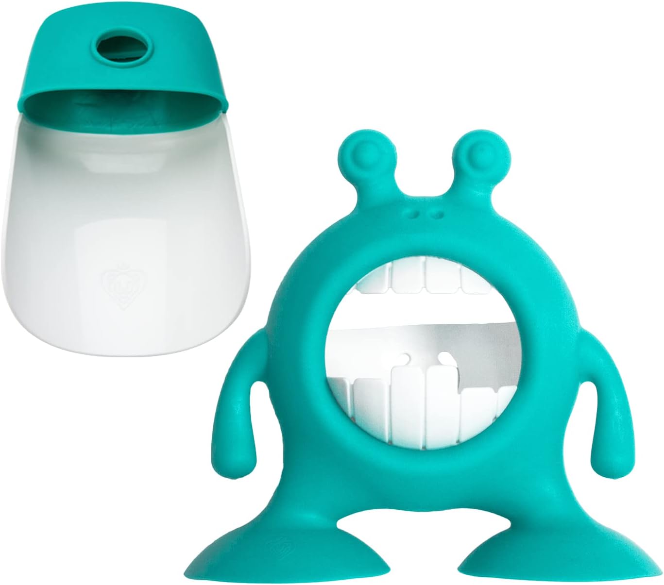 Prince Lionheart eyeSMILE Toothbrush Holder Set with Faucet Extender Green