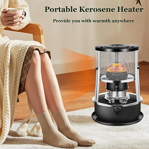 LINWIN 2 in 1 Kerosene Heater Stove 9000 BTU Black