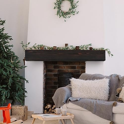 Strawberry Fairy 48 Rustic Wood Mantel for Fireplace