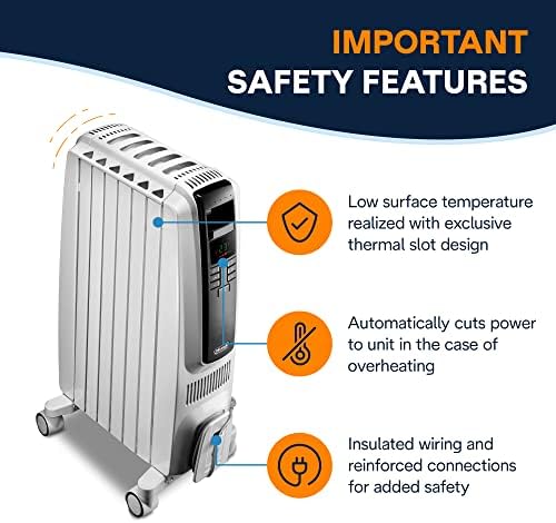DeLonghi TRD40615E Digital Oil Filled Radiator Heater