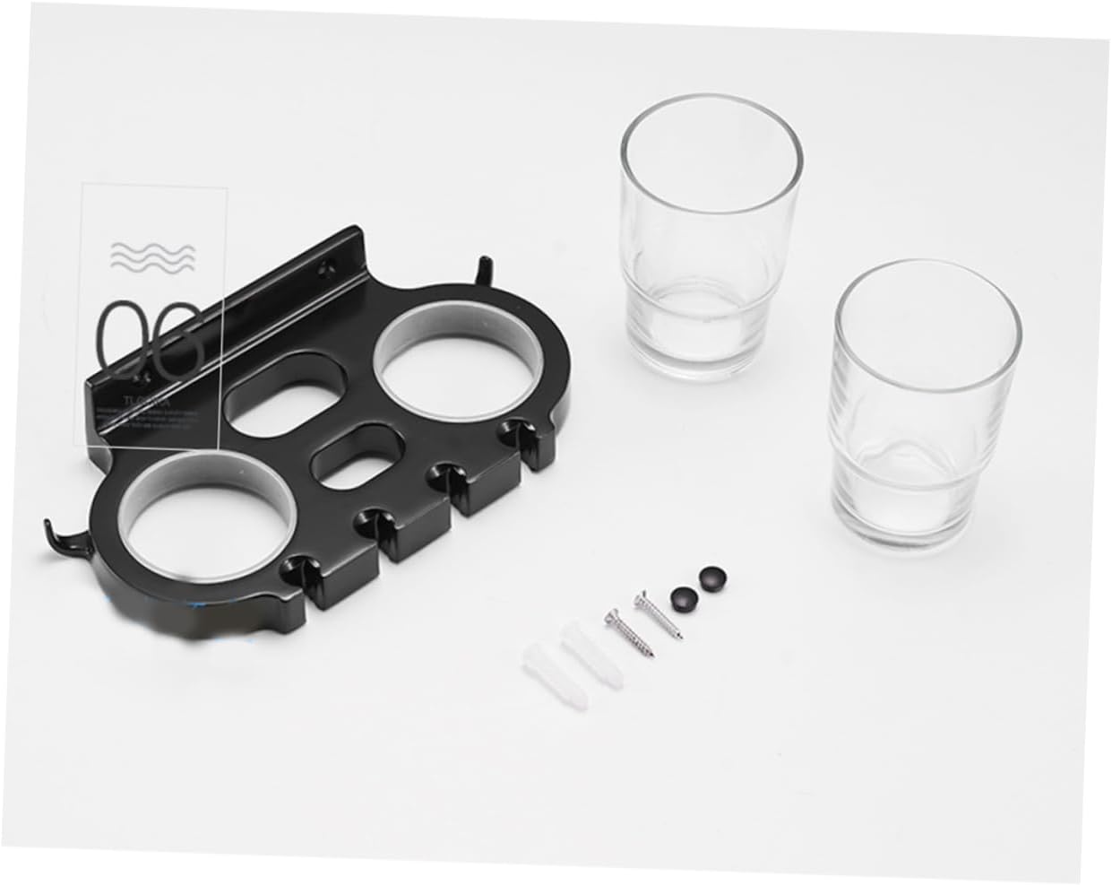 ABOOFAN Punch Toothbrush Holder with Hooks
