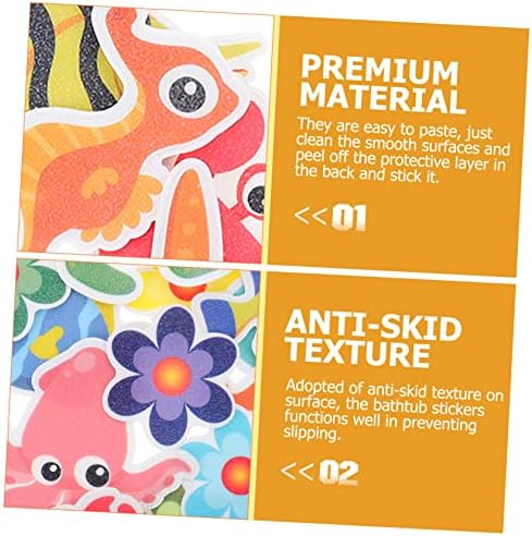LIFKOME Non-Slip Bathtub Stickers with Animal Designs