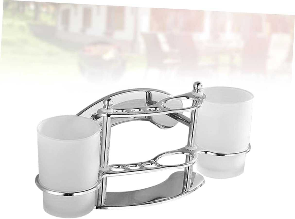 Ciieeo Wall Mounted Toothbrush Holder with Cup