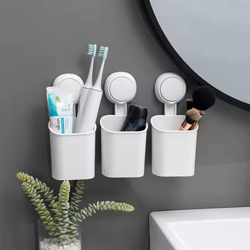 Durable Waterproof Suction Cup Organizer for Kitchen and Bath