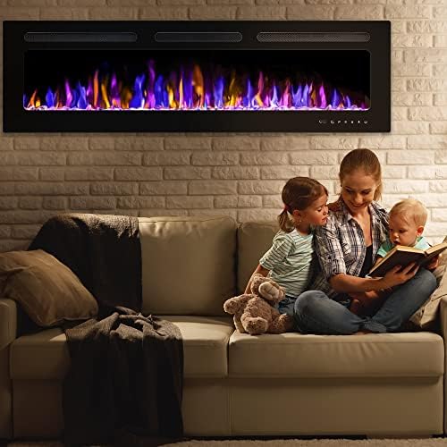 BETELNUT 60 Electric Fireplace with Remote Control