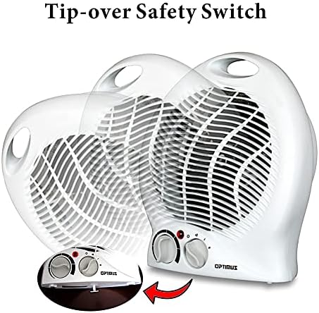 Optimus H-1322 2-Speed Fan Heater with Thermostat
