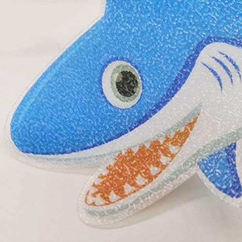 Cabilock 5pcs Non-Slip Frosted Shark Stickers for Bathroom Safety
