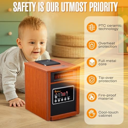 Dr Infrared Heater DR-998 1500W Portable with Humidifier