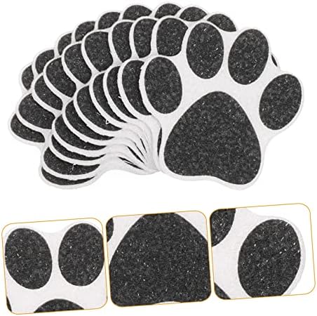 GLEAVI 10pcs Non-Slip Bathtub Stickers with Dog Paw Design
