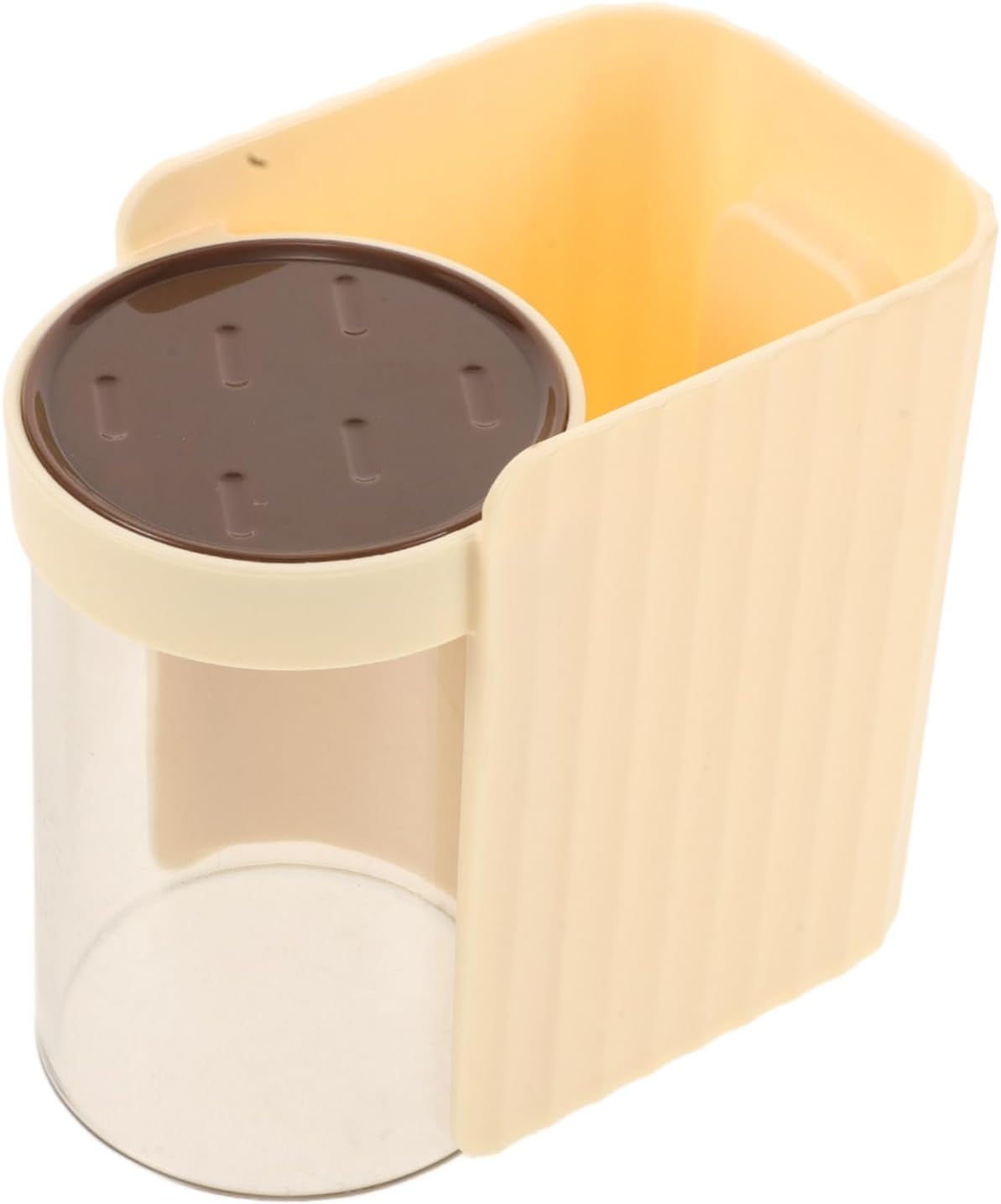 Cabilock Wall Mounted Toothbrush Cup Holder Set for Space Saving Bathroom Organization