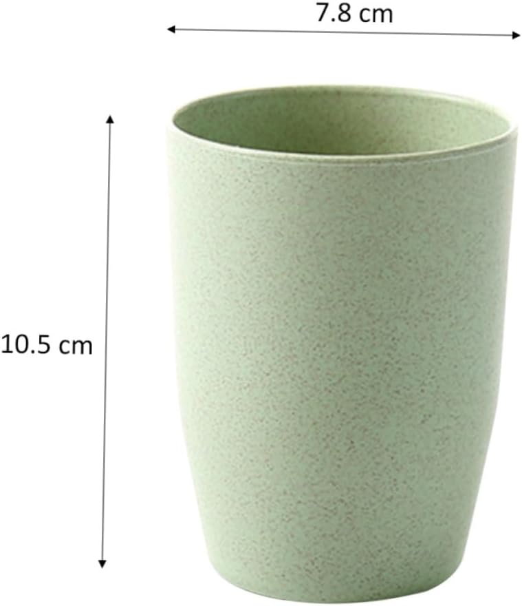 BRIGHTFUFU Wheat Stem Bathroom Tumbler for Adults