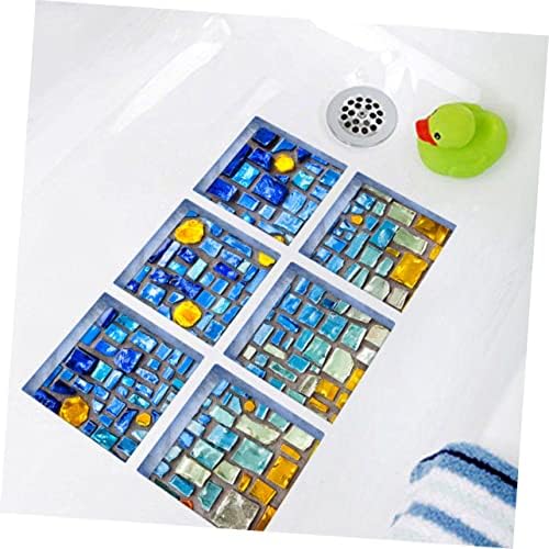 Ciieeo Bathtub Decor 6 Pack PVC Stickers