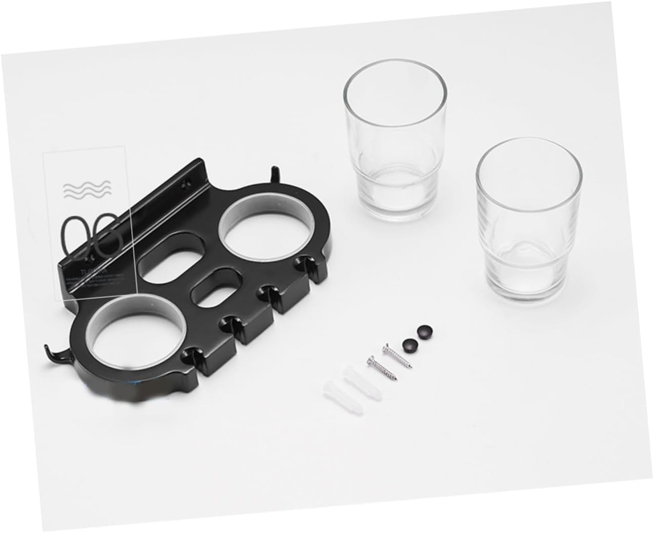 Stylish Aluminum Toothbrush Holder with Cups