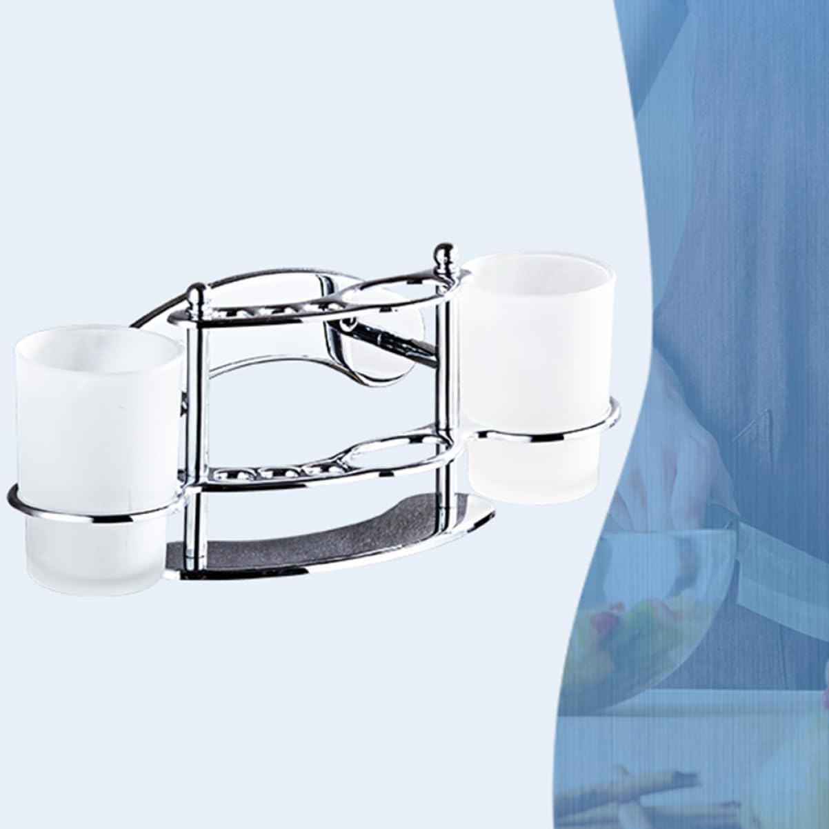 RORPOIR Wall-Mounted Toothbrush Holder with Cup