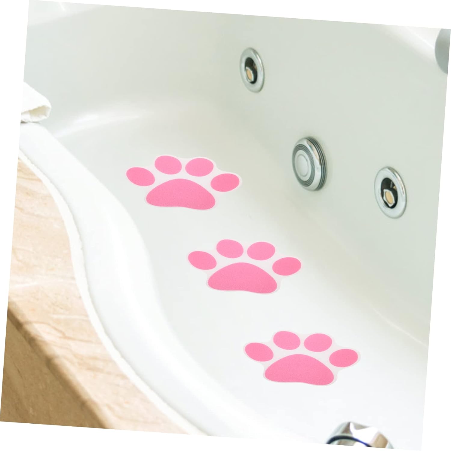 Cabilock Non-Slip Paw Decals for Bathtub and Shower
