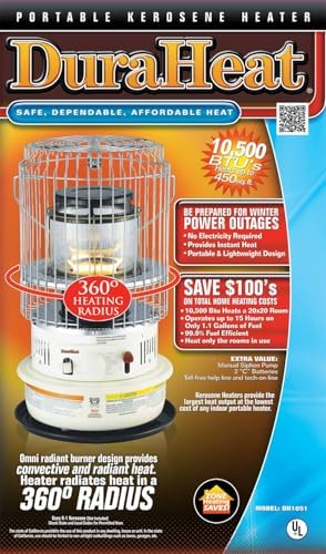 Dura Heat DH1051 Kerosene Heater 10500 BTU