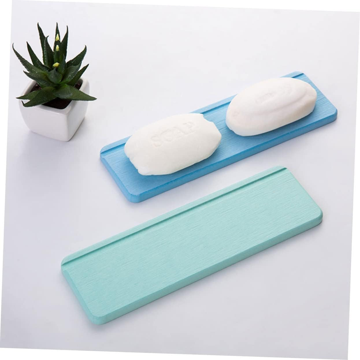 Ciieeo Solid Diatomite Soap Holder Green for Bath