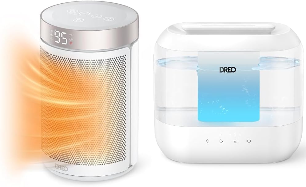 Dreo Space Heater with Humidifier 1500W Timer Eco Mode
