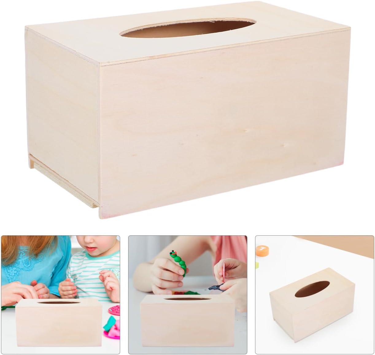 COHEALI 4pcs Box DIY Tissue Box Holder