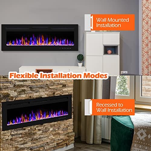 BETELNUT 50 Electric Fireplace with Remote Control 1