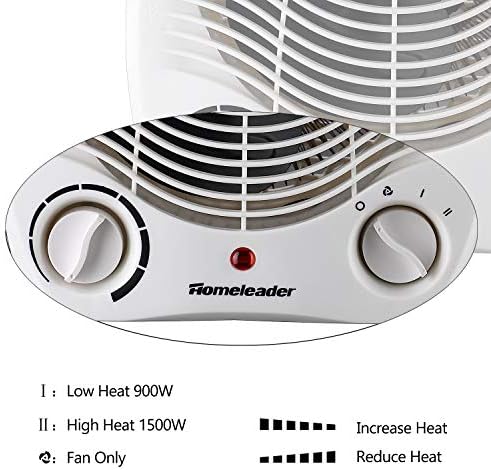 Homeleader 2-Speed Ceramic Heater with Thermostat
