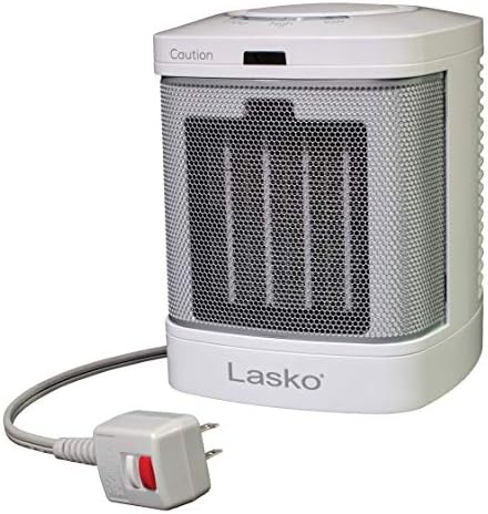 Lasko Small Ceramic Space Heater for Bathroom and Home Use