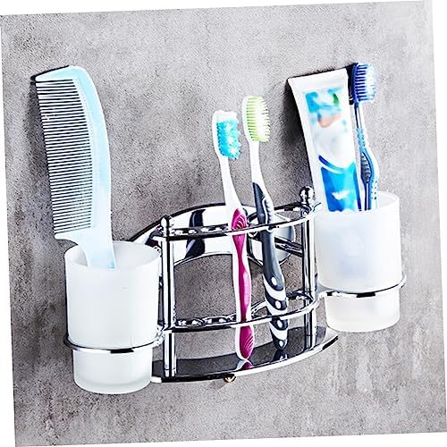 Anneome Wall-Mounted Toothbrush Holder with Cup
