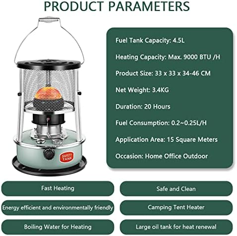 Portable Kerosene Heater for Indoor and Outdoor Use