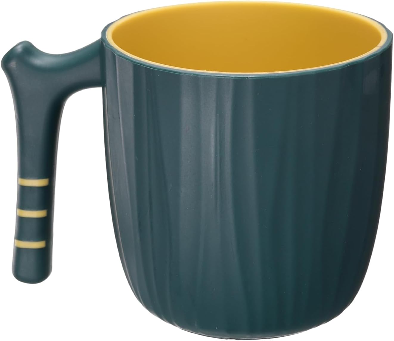 Uxcell Toothbrush Cup with Handle 400ml Dark Green