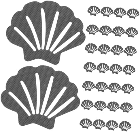 RORPOIR 30Pcs Shell Shaped Non-Slip Bathtub Stickers