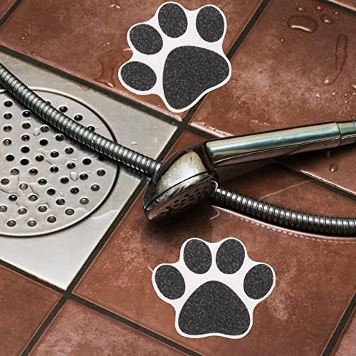 Kisangel Anti-Slip Bath Stickers 10pcs Dog Paw Design Decals