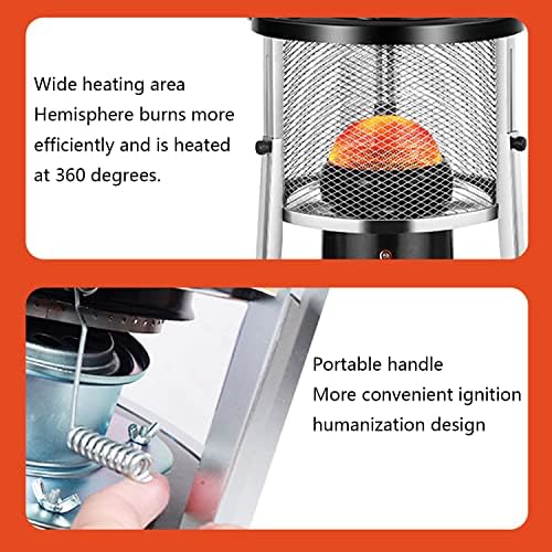 ArtsPavilion Kerosene Heater with Handle Black