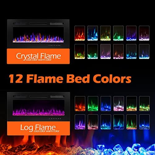 BETELNUT 40 Electric Fireplace with Remote Control
