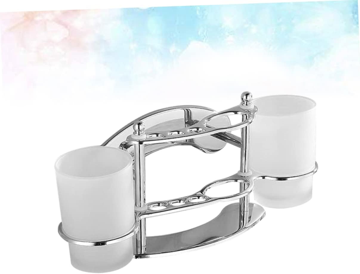 Yardenfun Stainless Steel Toothbrush Holder with Gargle Cup 1