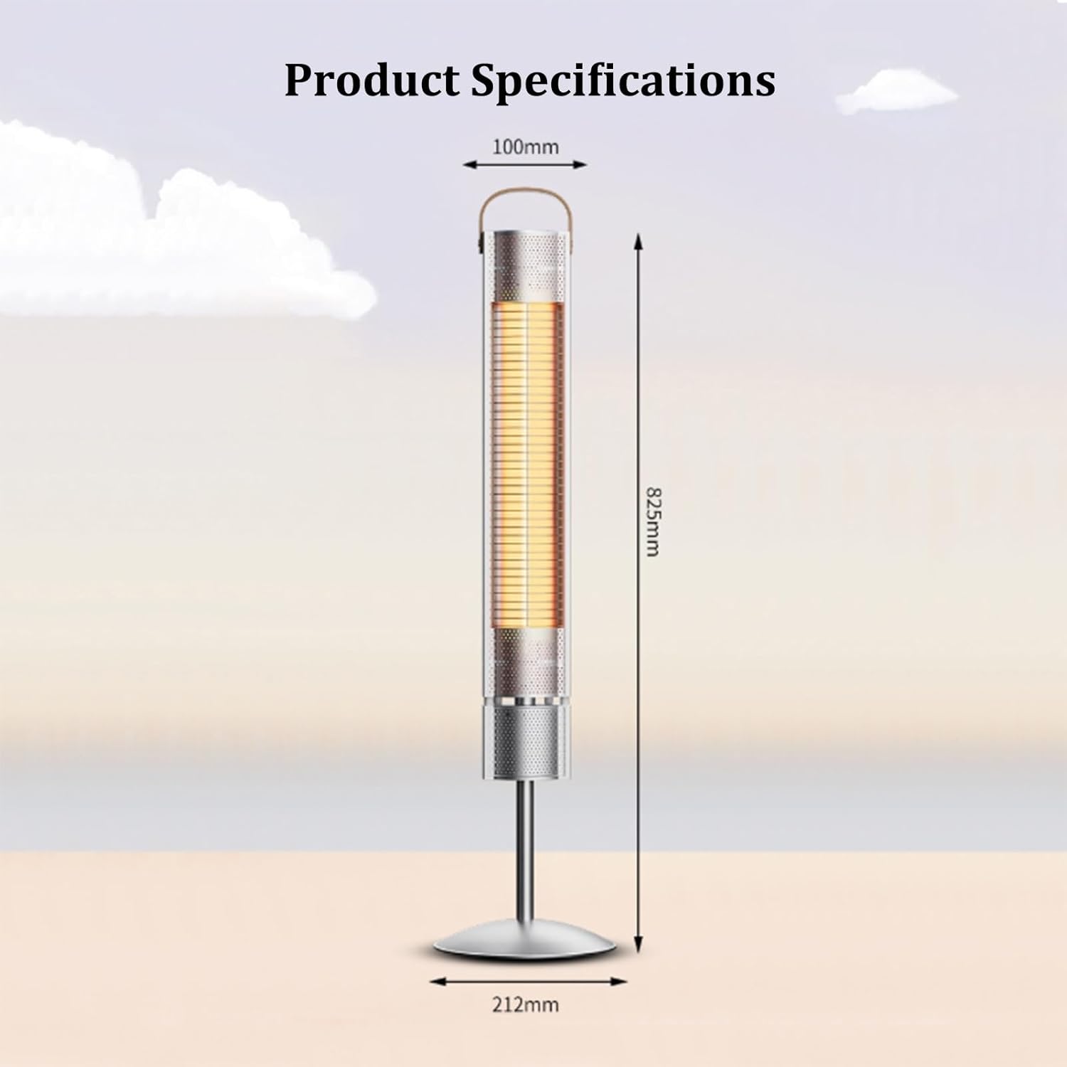 Jidanmian 2000W Graphene Infrared Heater with Remote Control