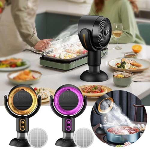 Quinlirra Portable Smoke Purifier Fan Purple