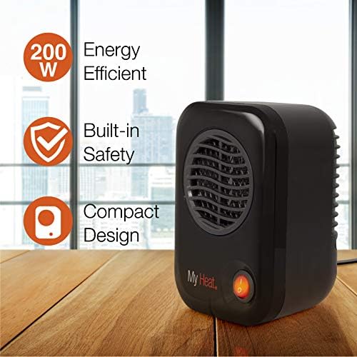 Lasko MyHeat Personal Mini Space Heater 6 Inches Black 200W
